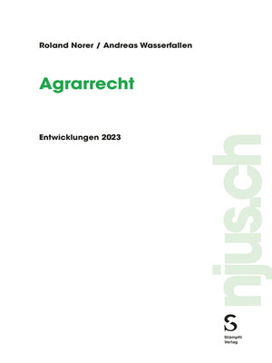 cover image of Agrarrecht